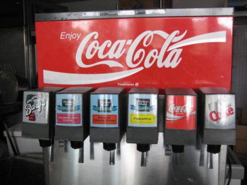 6-Head Fountain Commercial Coca Cola Soda Machine Dispenser Carbonator/Regulator
