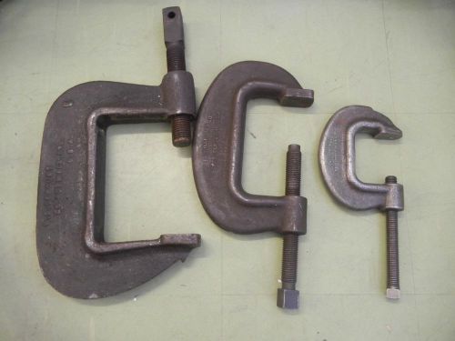 LOT J.H. William&#039;s &amp; Co. Vulcan #3  4, &amp; LECOUNT 5 Clamp Heavy  Forged in USA