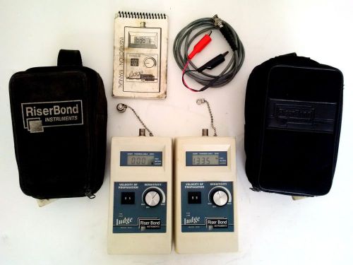 Lot of 2 Riser-Bond The Line Judge Time Domain Reflectometer Cable Fault Locator