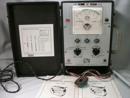 Vintage B &amp; K Model 400 Tester Rejuvenator Cathode Ray Tube Tester