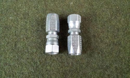 Gates Reusable Hydraulic Fittings -4F Swivel to -6 Hose Qty 2