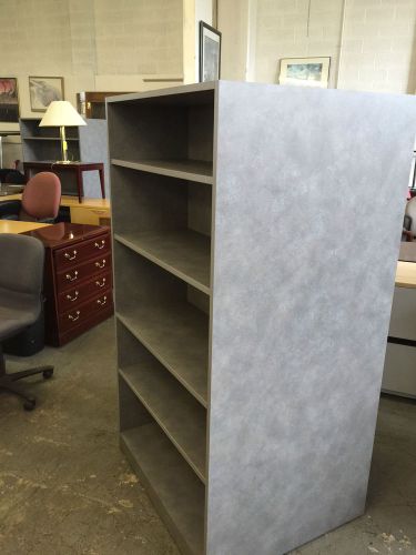 DOUBLE SIDED BOOKCASE UNIT in GRAY COLOR LAMINATE