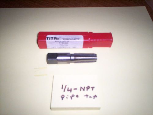 NEW - 1/4-18 NPT - HSS - Standard Pipe Tap by Titan - NEW