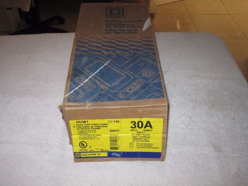 HU361 30 Amp Square D Disconnect New In Box 600volt Non-Fused