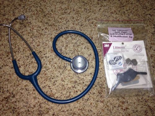 3m littmann lightweight ii s.e. stethoscope with extras - carribean blue, guc for sale