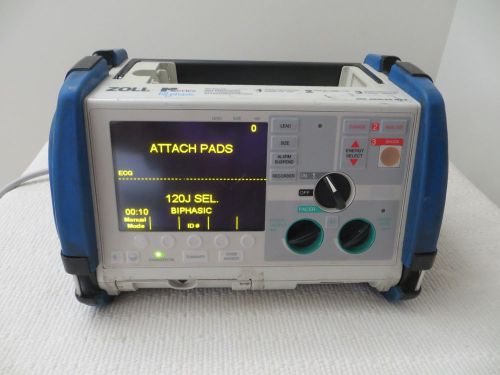 Zoll m series biphasic, pacing, 3 lead, ecg analyze monitor gc!!! for sale