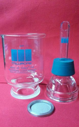 Millipore 47mm Pyrex Filter Holder Assembly With Stainless Screen USED