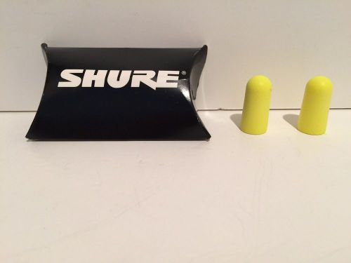 New Shure Listen Safe Program Yellow Foam Ear Plugs Free Shipping!