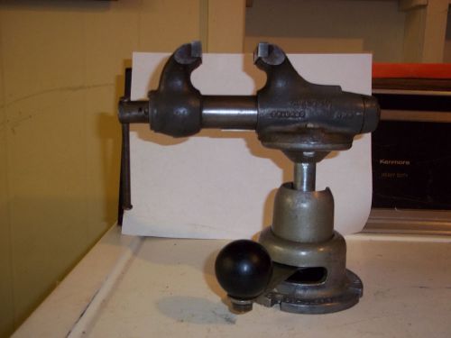 Vintage Wilton Baby Bullet Jewelers 2 inch Jaws Vise with Powrarm Jr Swivel Base