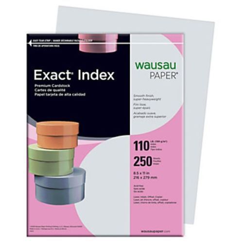 Neenah Exact Index Premium Cardstock 110 lb, 8.5&#034; x 11&#034;,  250 sheets pack, Gray