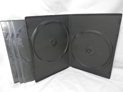 Lot of 10 Double 2 Disc Slim Thin DVD CD Storage Cases - Free Shipping