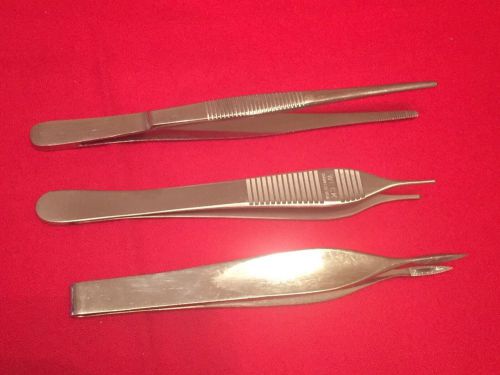 Lot Of 3 Used Forceps