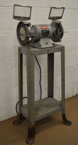 CLEAN Vintage Rockwell Delta Milwaukee Grinder on STAND Smooth, Strong &amp; Ready!