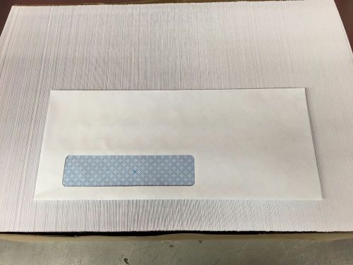 Self-Seal Business Envelope, Window, Security Tint, #10, White, 500/Box