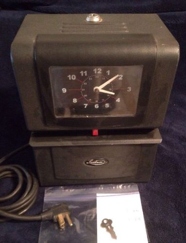 Lathem Time Clock VTG 4006 Heavy Duty Employee Time Recorder W/ Key Metal Tested