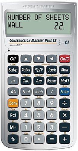 Calculated Industries 4067 Construction Master Plus EZ Construction-Math