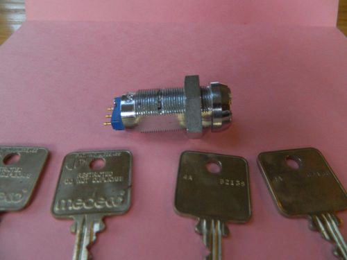 Medeco Momentary Biaxle Key Switch 65-2150T-626 With 4 keys never used