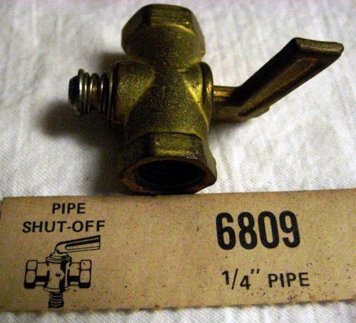 6809 New Weatherhead brass shutoff valve.  1/4 pipe.