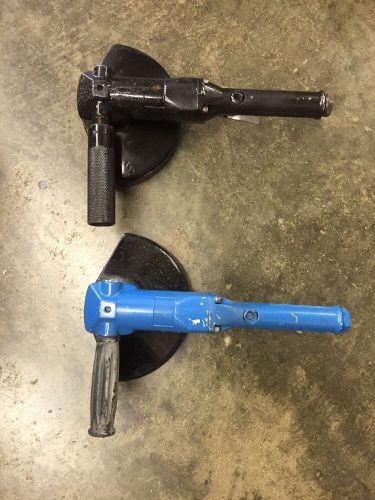 2 Pneumatic 7&#034; Air Angle Grinders Made In Japan 1/4&#034; NPT