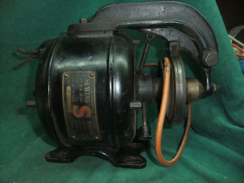 Vintage singer industrial sewing machine clutch motor 1/5 hp 1725 rpm - m153189 for sale