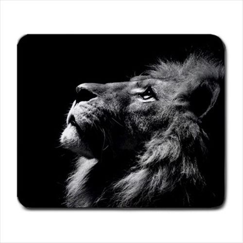 Hot New Black And White Lion mouse pad Mouspad Free Shipping
