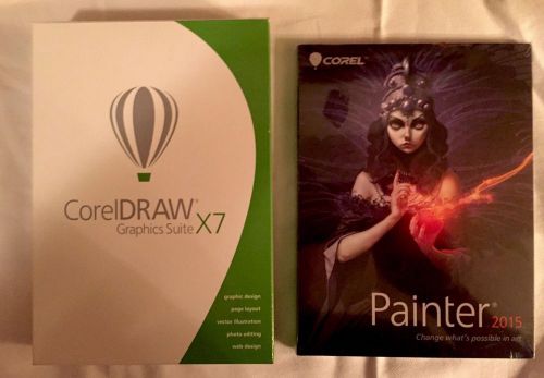 CorelDraw Graphics Suite X7 And Corel Painter 2015 New Sealed