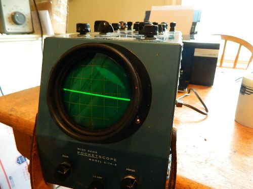 Vintage Schaevitz :Pocketscope 3&#034; Oscilloscope in SUPER Shape Has Trace Waterman