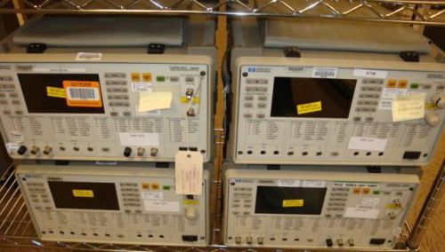 HP E4480A ; Lot of (4) Sonet test set; FOR PARTS OR REPAIR;