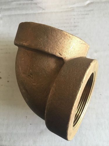 2&#034; Red Brass 90 Degree Elbow