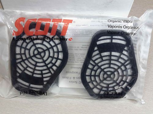 Scott safety 742 series twin organic vapors respirator cartridges 2/pack for sale