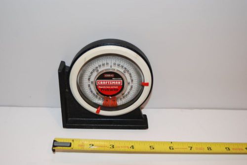 Craftsman #939840 protractor with magnetic base and back &amp; pitch angle calc for sale