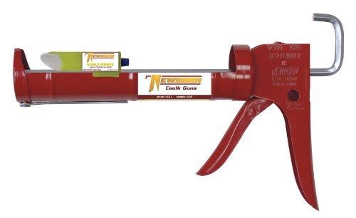 Newborn 102D Drip-Free Smooth Hex Rod Cradle Caulking Gun, 1/10 Gallon