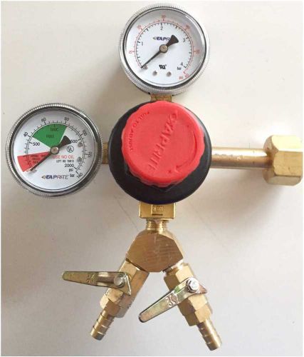 Taprite co2 beer regulator, double gauge, double 5/16 check valve kegerator for sale