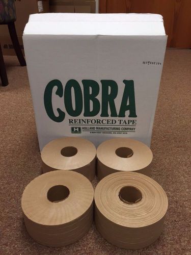 4 rolls 70mm x 450 ft reinforced gummed kraft paper tape cobra / holland brand for sale