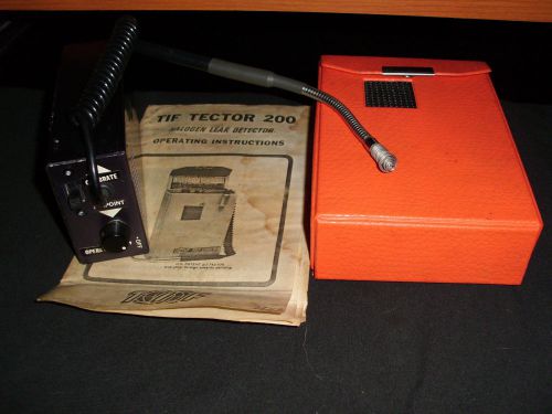 TIF Tector 200 Halogen Leak Detector Vintage