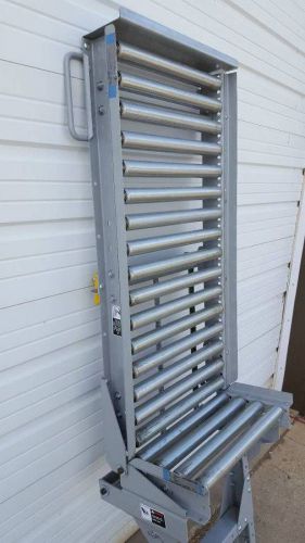 Automotion 18&#034; Gravity Roller Conveyor Spring Gate Section Pass Through