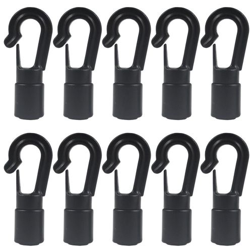 1/4&#034; Shock Cord End Hooks Bungee Cords Plastic Bags Accessories For Kayaks Canoe