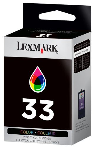 LEXMARK 33 18C0033  COLOR PRINTER CARTRIDGE YIELDS UP TO 280 PAGES NEW IN BOX