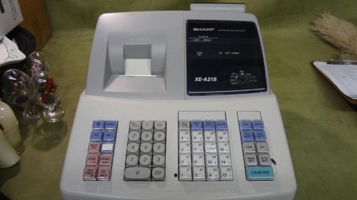 Sharp electronic cash register w manual keys &amp; instructional cd. works perfectly for sale