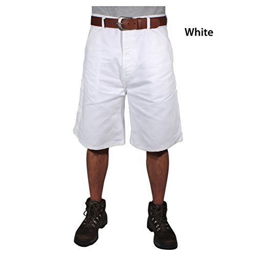 Rugged Blue RBWS38 Painters Shorts, 38&#034;, White