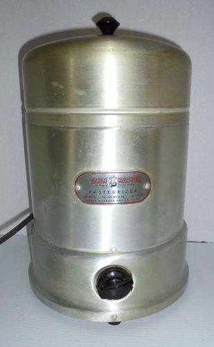Vintage Aluminum Farm Master Dairy Milk Pasteurizer w/ Insert Bucket Works 1950s