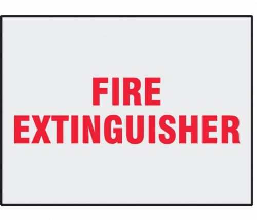 DANGER LABEL, FIRE EXTINGUISHER, 5&#034; X 3-1/2&#034; PK 8 #L286H (M0974-3XDR8)