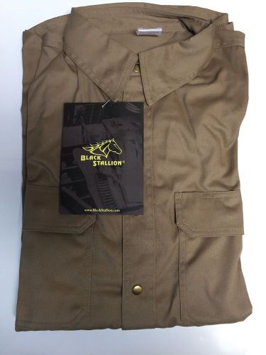 Revco FS7-KHK 7oz Khaki FR Cotton Longsleeved Work Shirt (XLarge)