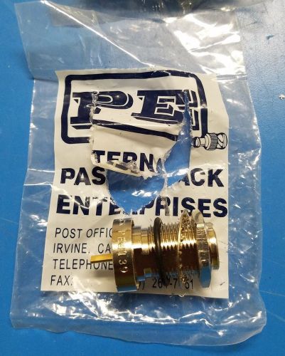 New pasternack type n female bulkhead connector adapter pe4139 for sale