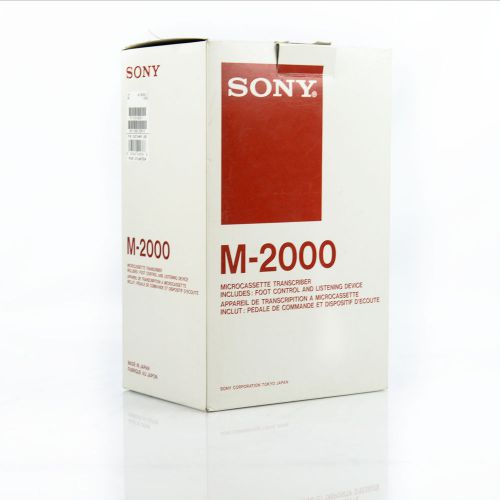 NEW Sony M-2000 Microcassette Transcribing Machine Foot Control Listening Device