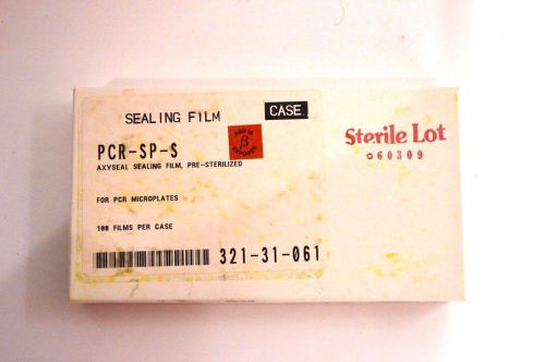 PCR-SP-S Axyseal Sealing Film, PRE-sterilized for PCR Microplates 100 films/case