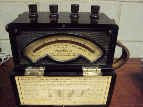 Vintage Hickok Astatic Wattmeter
