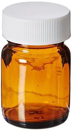 Jg finneran d0178-1/2 amber borosilicate glass standard wide mouth packer with for sale