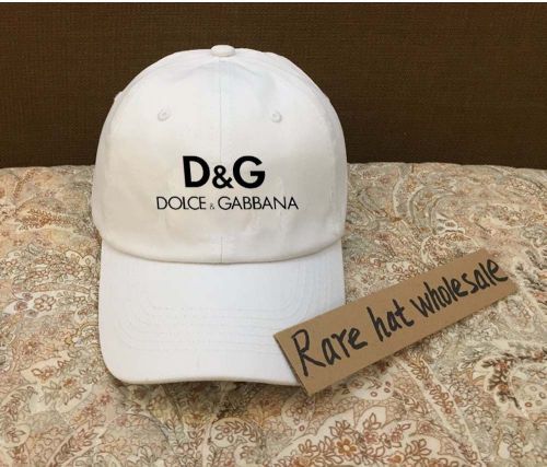 New!!! DG Dolce Gabbana Logo Caps White Hats Accessories Baseball Cap Hat Men&#039;s