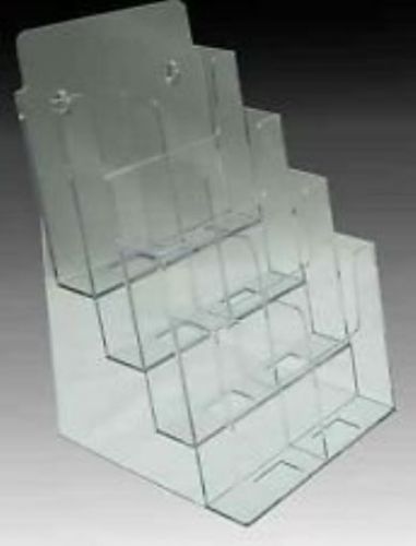 Clear-ad - lhf-s84 - acrylic 4 tier brochure holder organizer - table top or - x for sale